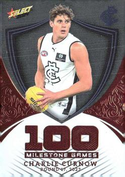 2024 Select AFL Footy Stars - Milestone Games Hobby #MGH20 Charlie Curnow Front